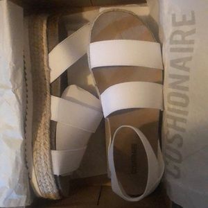 Never worn 8.5 white sandals. Love them just have the wrong size